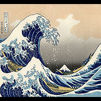Большая волна в Канагава. (Кацусика Хокусай)